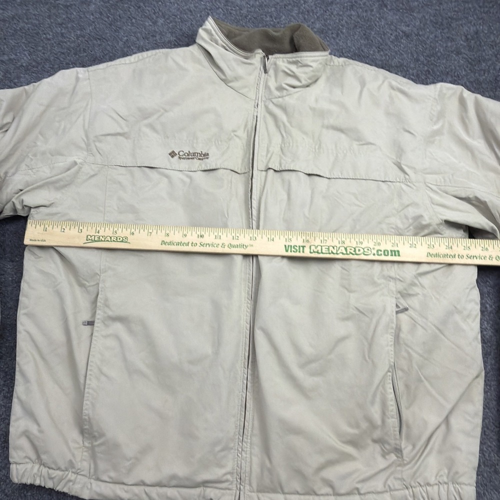Columbia Sportswear Jacket Mens XL Beige Tan Full Zip Warm Gorpcore Outdoor - Picture 3 of 9